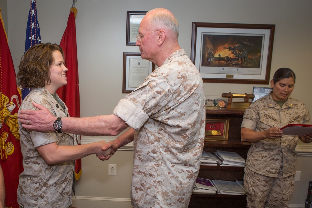 Award Ceremony for SSgt Brittany M. Clayborne, August 4, 2016