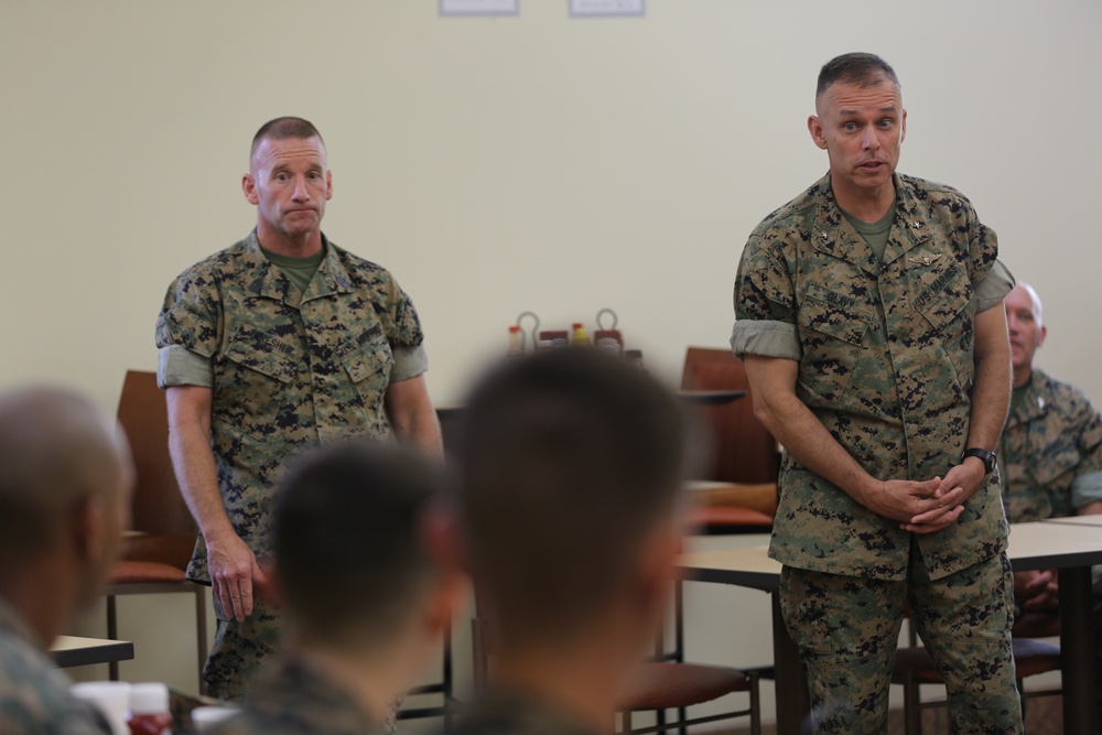 2nd MAW commanding general, sergeant major provide insight to young Marines