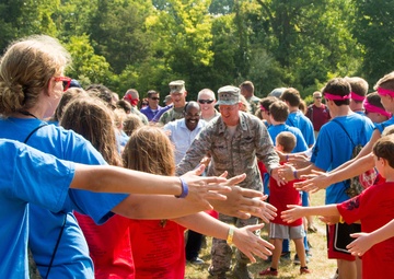 Guard, community leaders visit campers at Ohio Military Kids Camp Kelleys Island