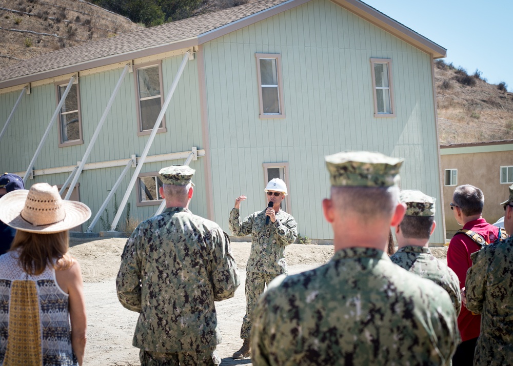 Locals Tour Ongoing Seabee Construction at Search Dog Training Center