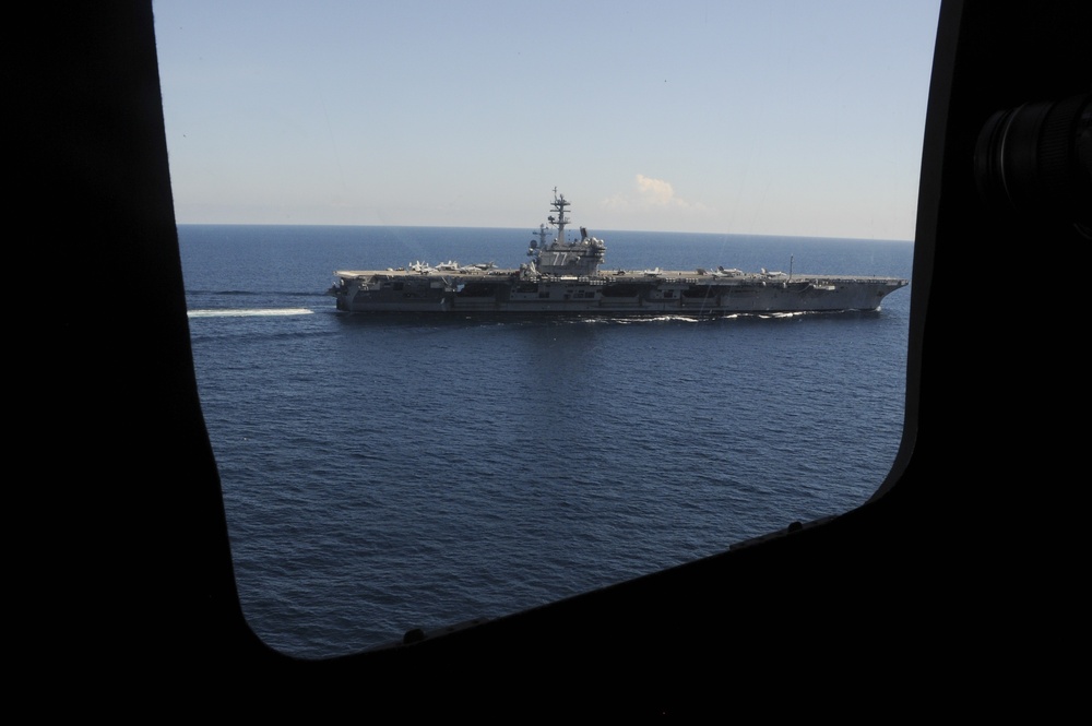 aboard the aircraft carrier USS George H.W. Bush (CVN 77). GHWB recently started a training and qualification cycle in preparation for a 2017 deployment.