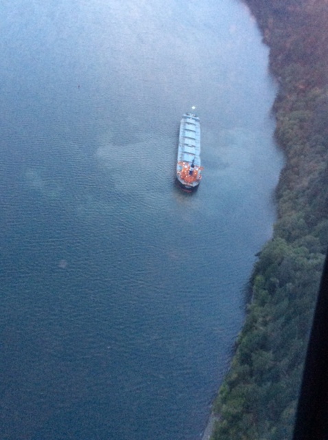 Coast Guard monitors aground motor vessel in Columbia River