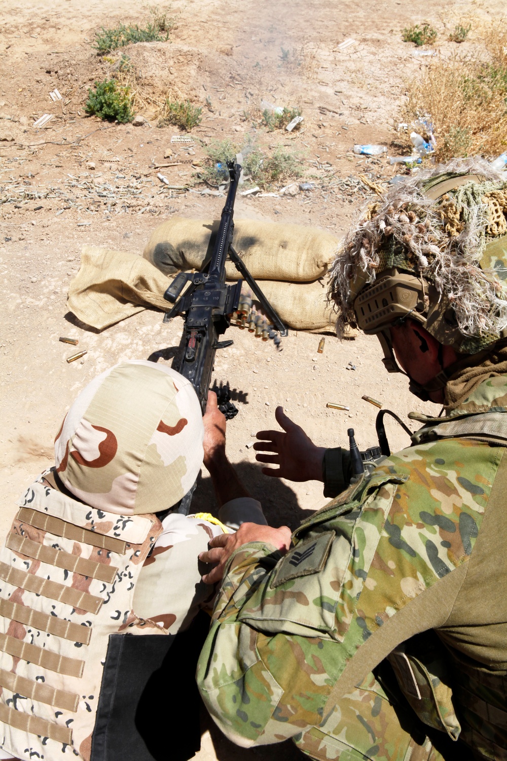 Task Group Taji conducts squad automatic weapons training