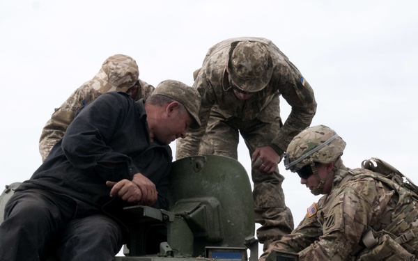Ukrainian Soldiers conduct BMP-2 live-fire exercise