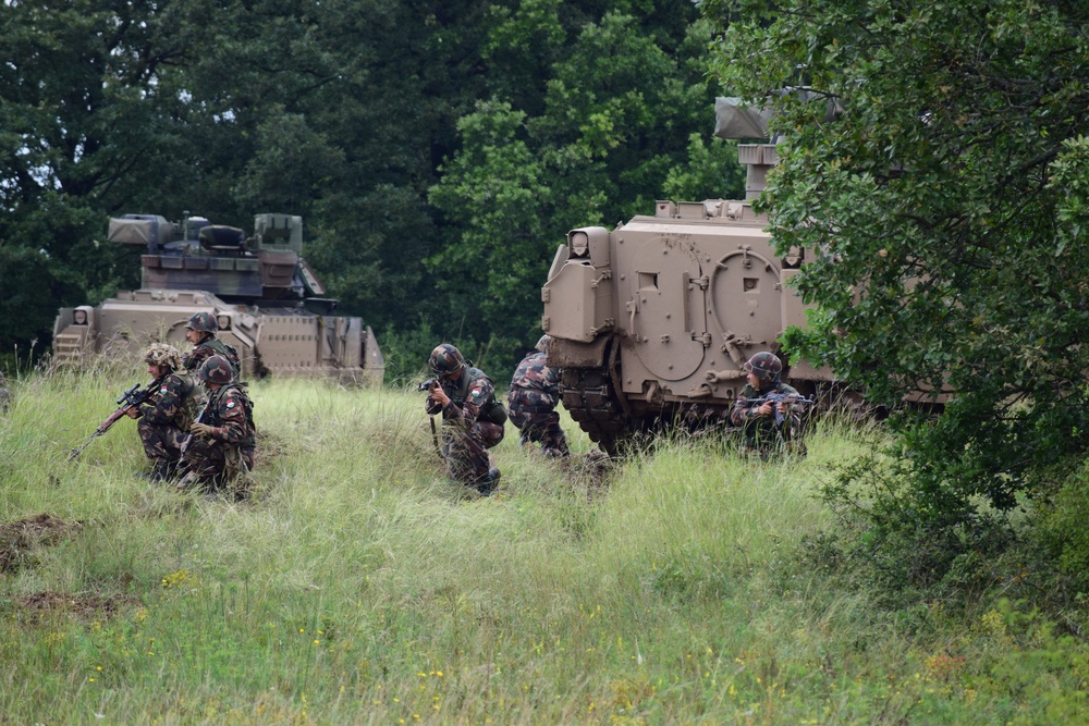 Warpaint Ride in Hungary ends with combined CALFEX Combined Arms Live Fire Exercise