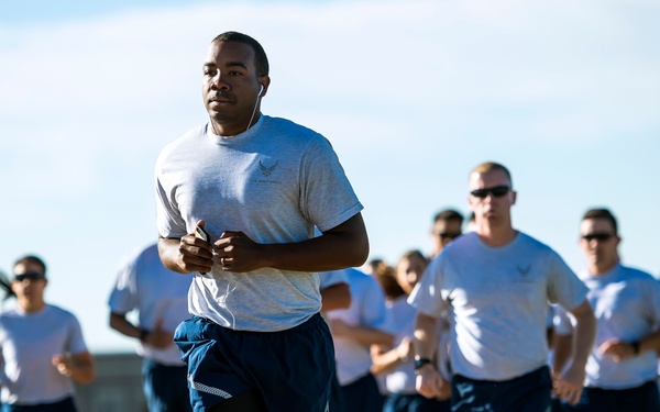 Team Schriever participates in Warfit Run