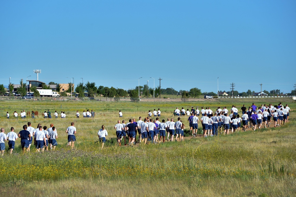 Team Schriever participates in Warfit Run