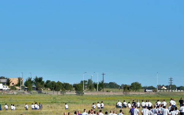 Team Schriever participates in Warfit Run