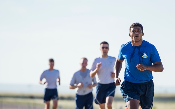 Team Schriever participates in Warfit Run