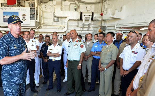 International Officers tour Zumwalt