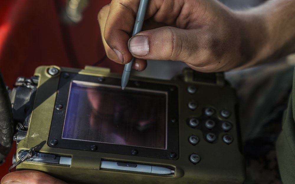 Marines with 2nd MLG set up comm. for exercise Bold Alligator