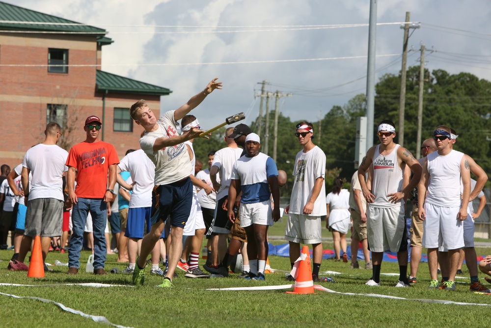 HMLA-167 Marines put their strength to the test in 10th annual Highland Games