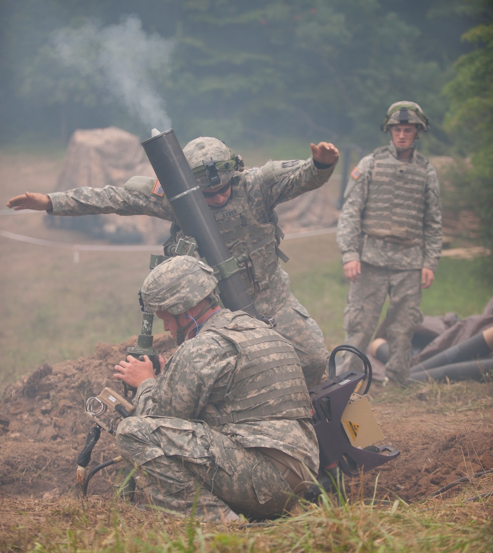 eXportable Combat Training Capability live-fire mortar exercise