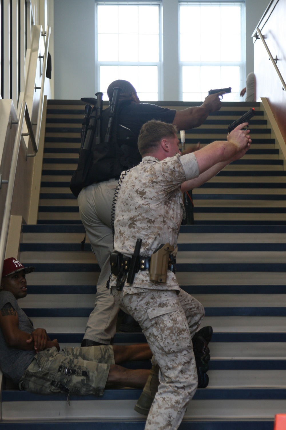 Quantico holds active shooter exercise at Crossroads Elementary school