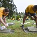 USS Turner Joy Legacy Academy cleans Ivy Green Cemetery