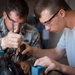 Vehicle mechanic students at Naval Construction Training Center