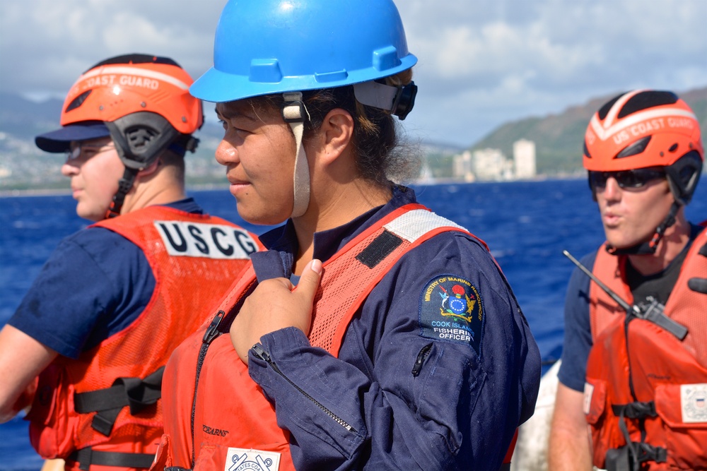 Coast Guard conducts fisheries boardings, professional exchange off Honolulu
