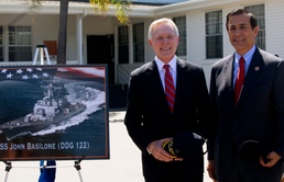 Arleigh Burke Class Destroyer officially named the (DD-122) USS Basilone