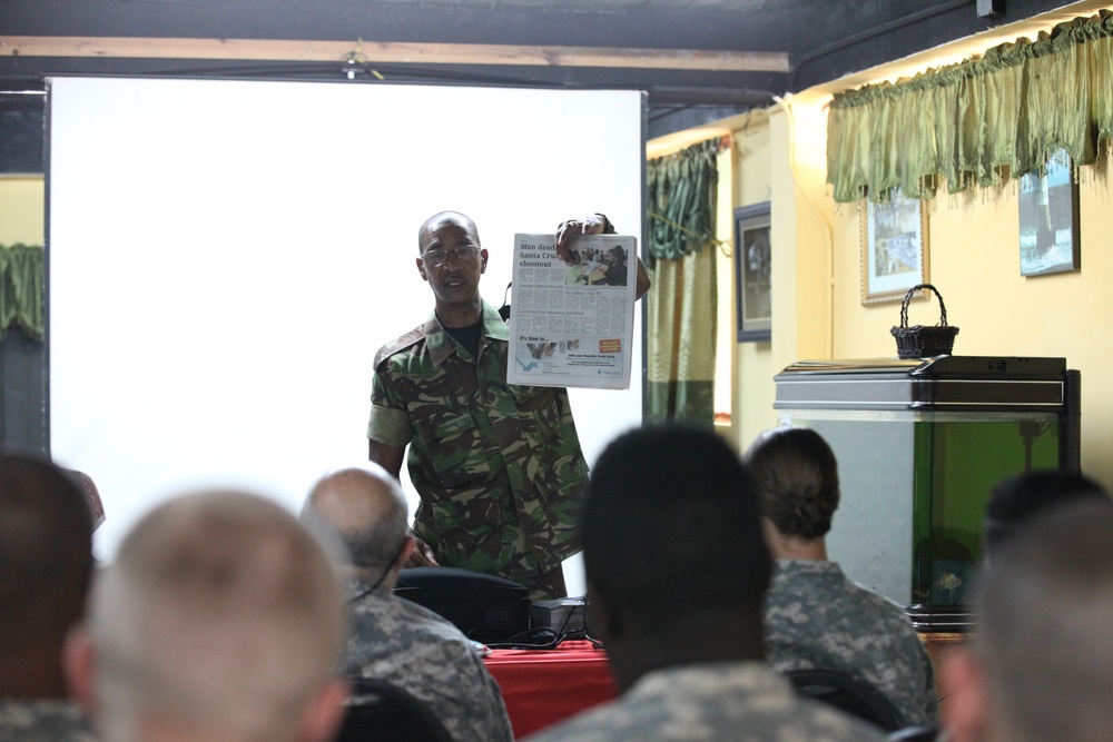 Delaware National Guard Trinidad Subject Matter Expert Exchange Program August 2016