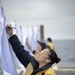 160815-N-LI612-334
PACIFIC OCEAN (August 15, 2016)
Fire Controlman 2nd Class Maria Holbrook calculates points during a small arms gun shoot on the flight deck of the Arleigh Burke-class guided-missile destroyer USS Shoup (DDG 86) . Shoup is currently unde