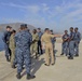 Sailors learn to handle line at the Marathi NATO Pier Facility in Souda Bay, Greece