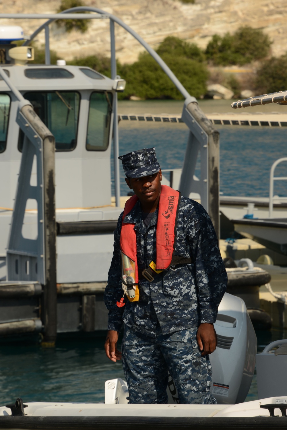 U.S. Naval Support Activity Souda Bay Port Operations Department participates in a maritime readiness training exercise