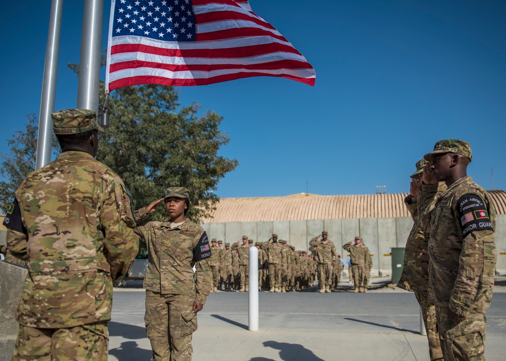 455th AEW holds retreat ceremony