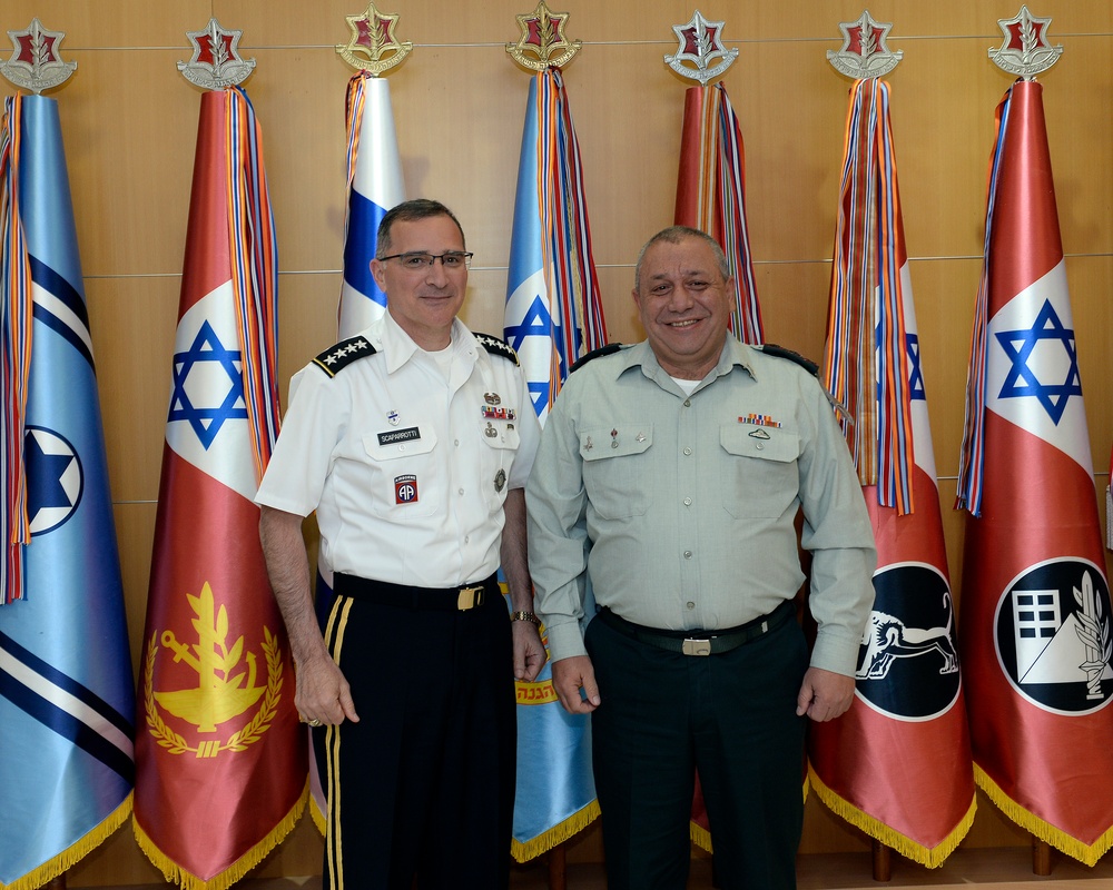 EUCOM Commander Scaparrotti meets Israeli Minister of Defense