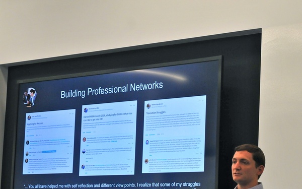 Army Reserve Ambassadors briefed on LinkedIn veteran initiatives