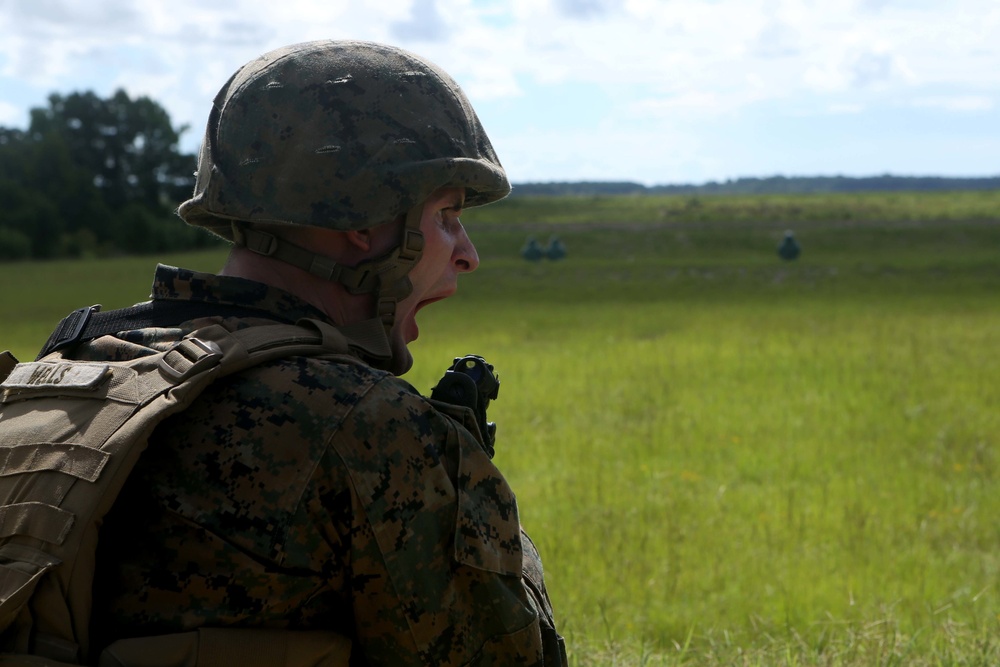 Marines with 2nd TSB counduct Live-Fire drills