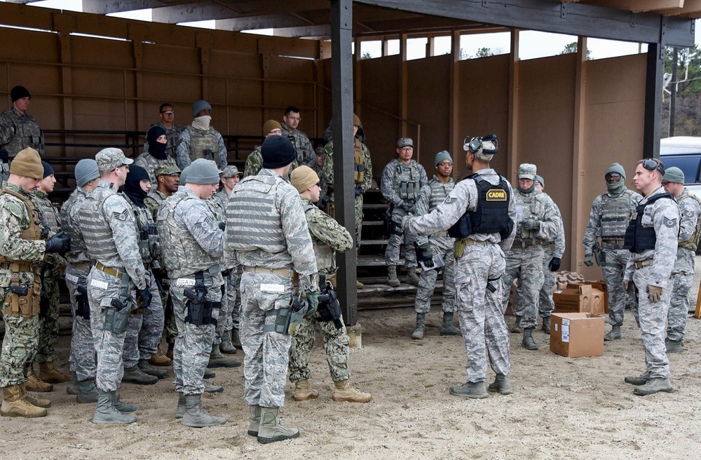 Instructors brief Phoenix Raven students