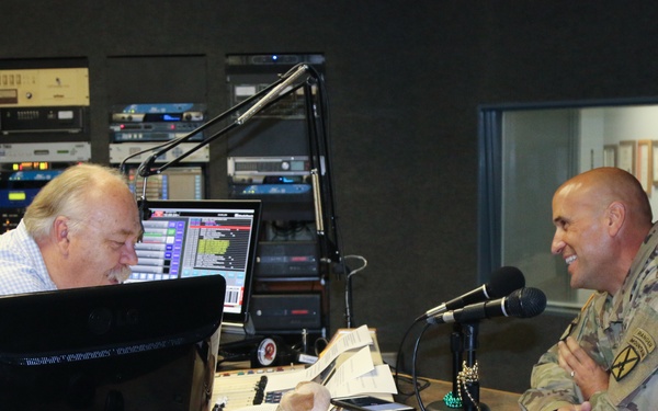 Patriot Commander Speaks to the Ft. Polk Community about Soldiers New Uniform Patch