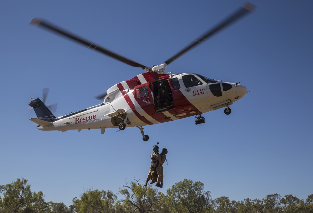 VMFA-122 medical team trains with Australian SAR crew