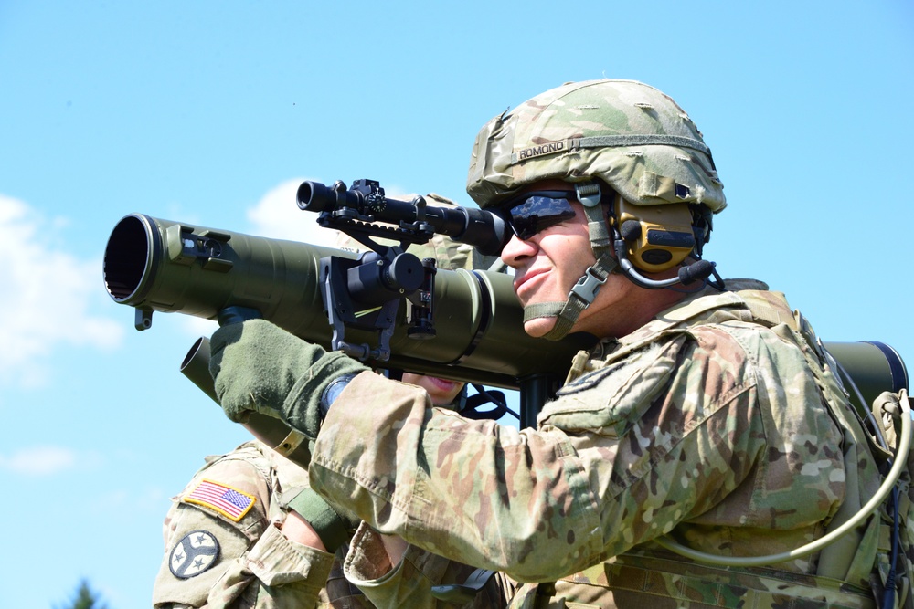 1-91 Cavalry Regiment fires M3 Carl Gustav rocket launcher