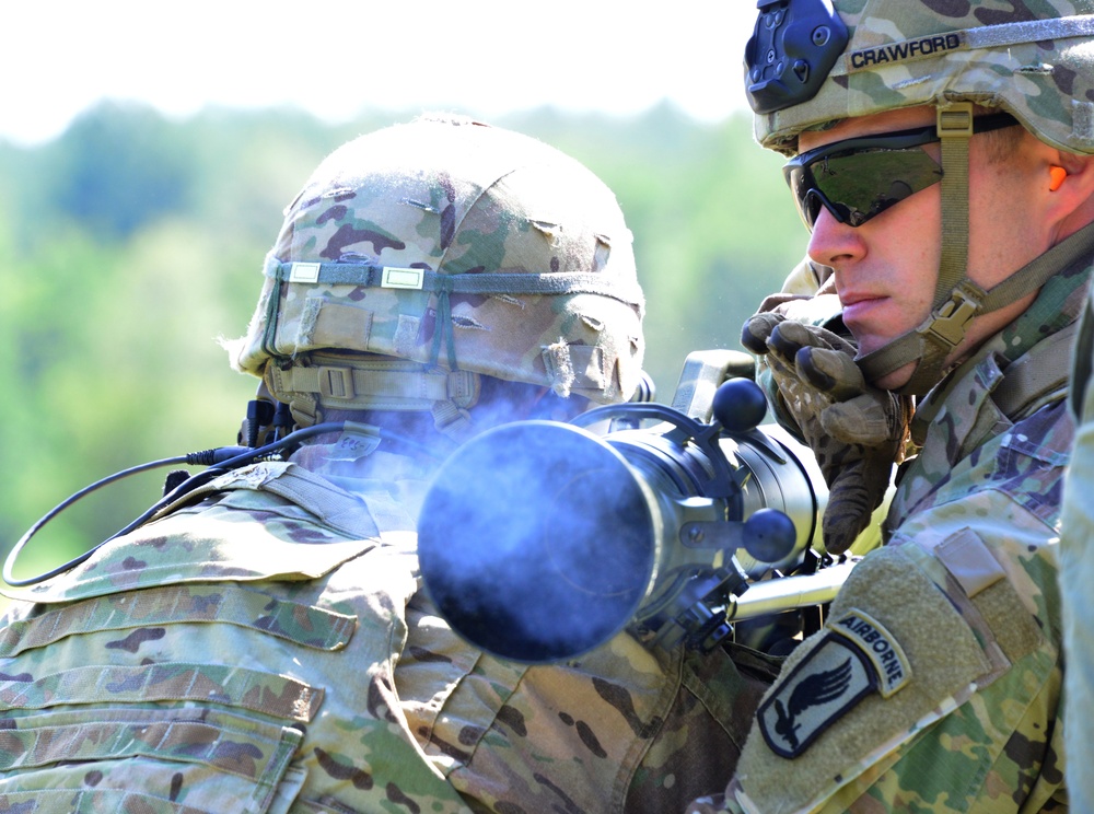 1-91 Cavalry Regiment fires M3 Carl Gustav rocket launcher