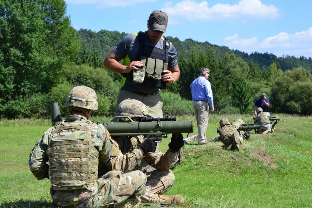 1-91 Cavalry Regiment fires M3 Carl Gustav rocket launcher