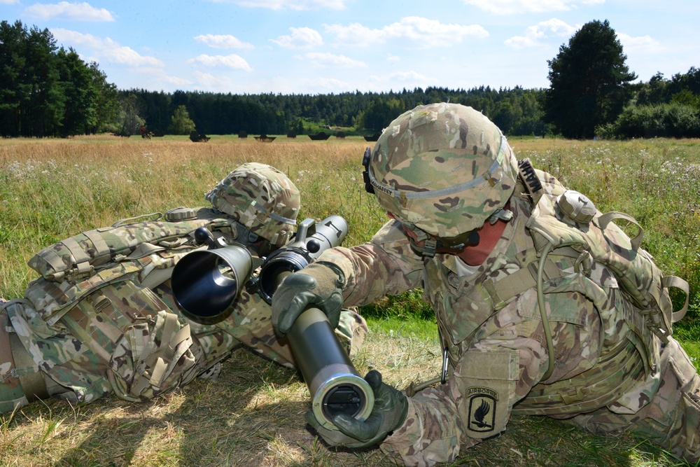 1-91 Cavalry Regiment fires M3 Carl Gustav rocket launcher