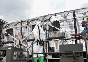 Air Mobility Airmen practice Ebola safety through Mobility Solace