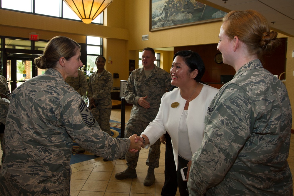 11th Wing leadership meet 11th MSG Airmen