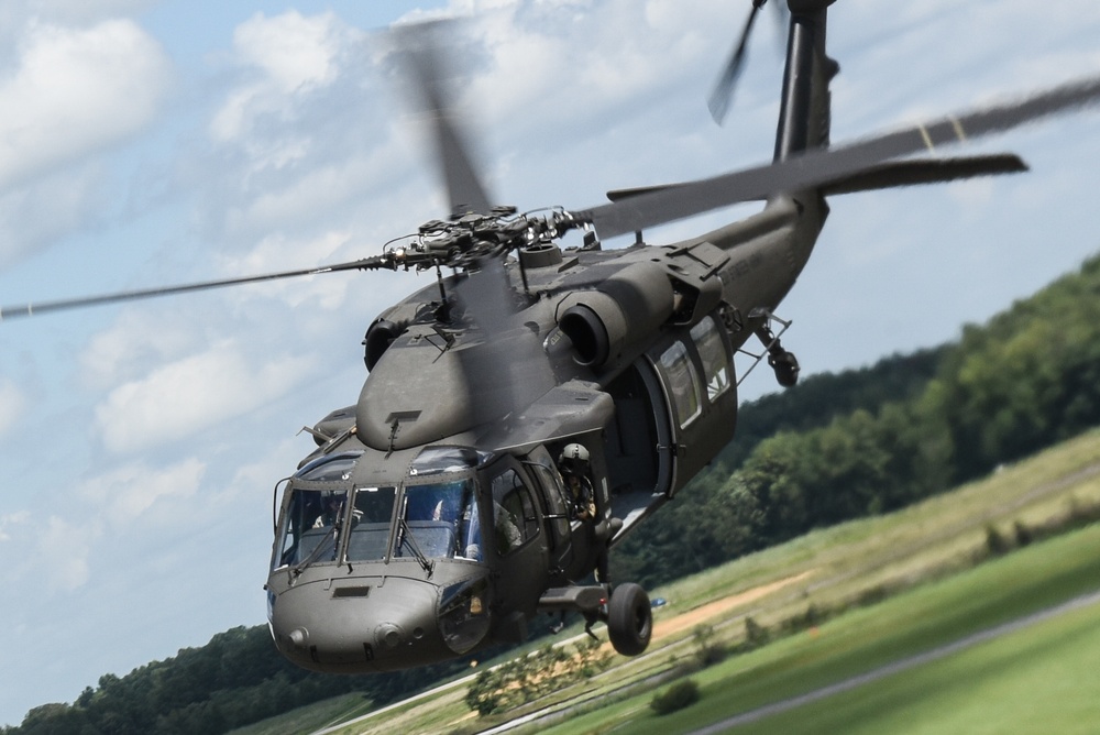 Army Reserve Aviation Command Conducts Slingload Training with Indiana National Guard