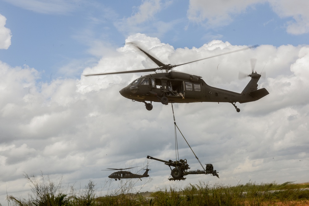 Army Reserve Aviation Command Conducts Slingload Training with Indiana National Guard