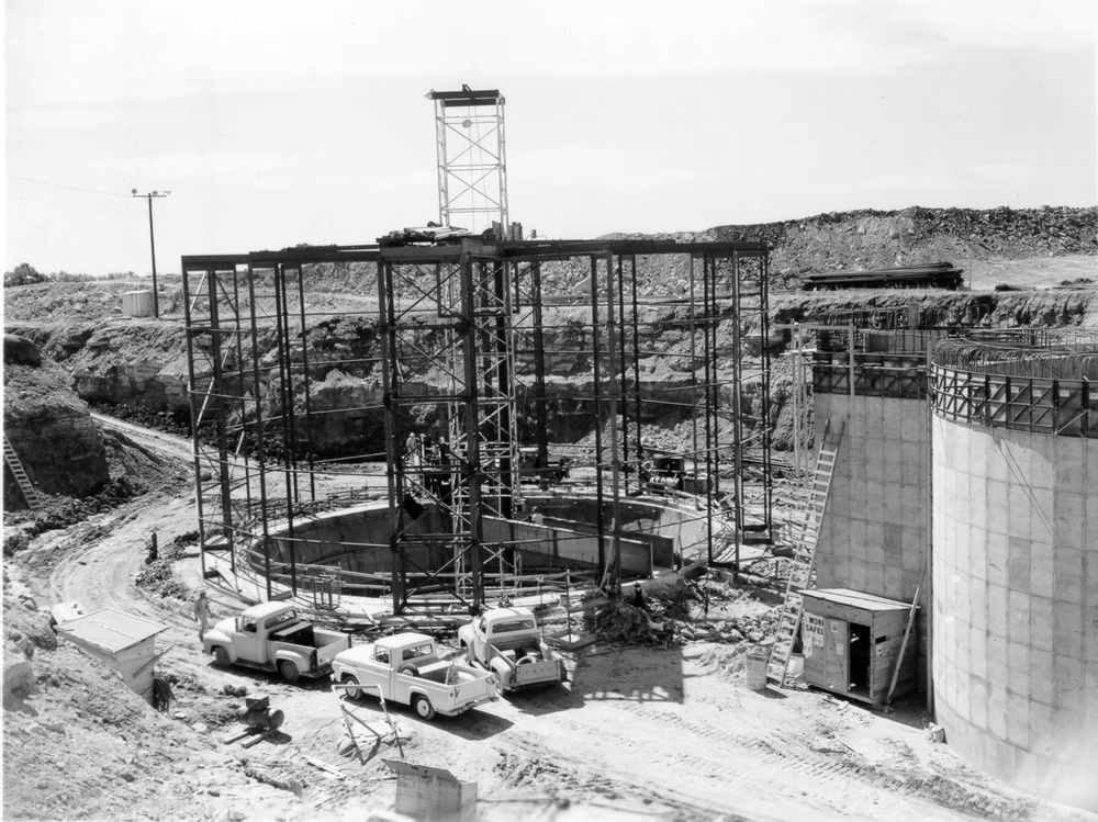 Construction of Atlas F Missile sites surrounding Dyess Air Force Base in the early 1960's