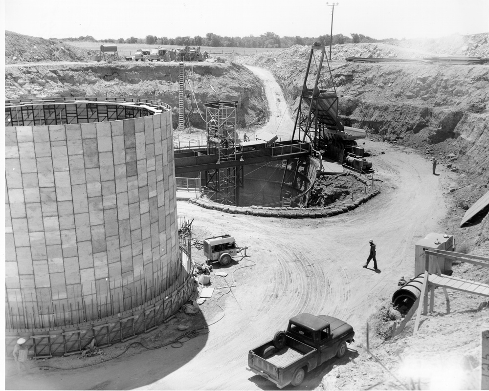 Construction of Atlas F Missile sites surrounding Dyess Air Force Base in the early 1960's