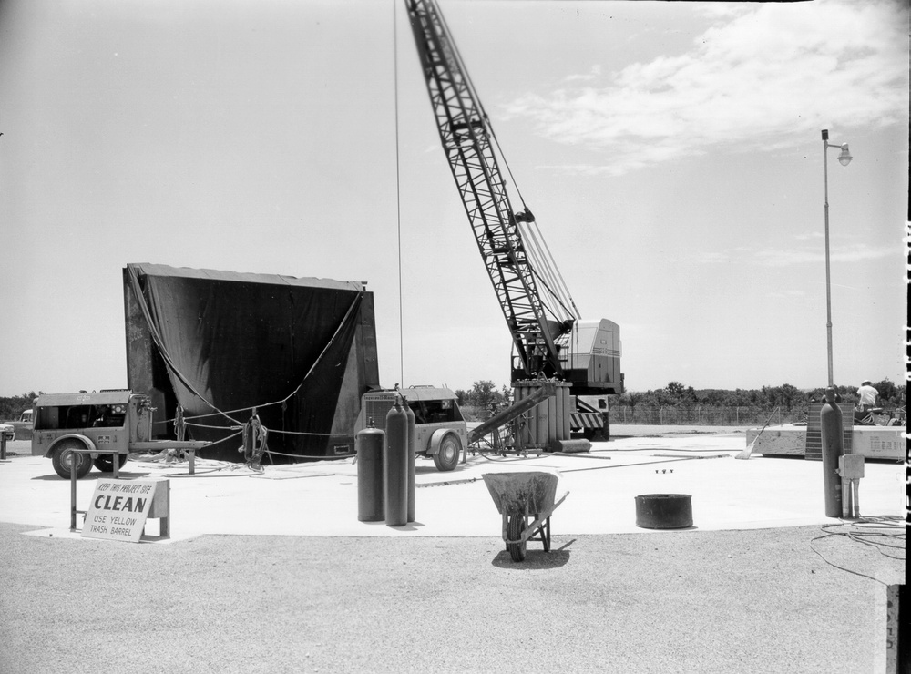 Construction of Atlas F Missile sites surrounding Dyess Air Force Base in the early 1960's