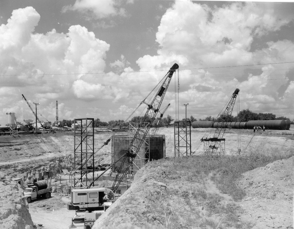 Construction of Atlas F Missile sites surrounding Dyess Air Force Base in the early 1960's