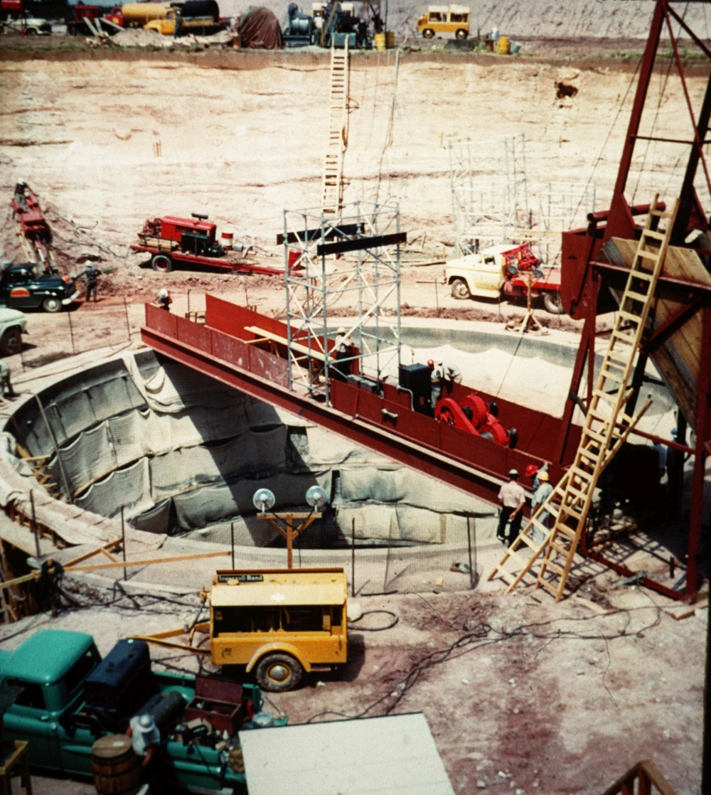 Construction of Atlas F Missile sites surrounding Dyess Air Force Base in the early 1960's