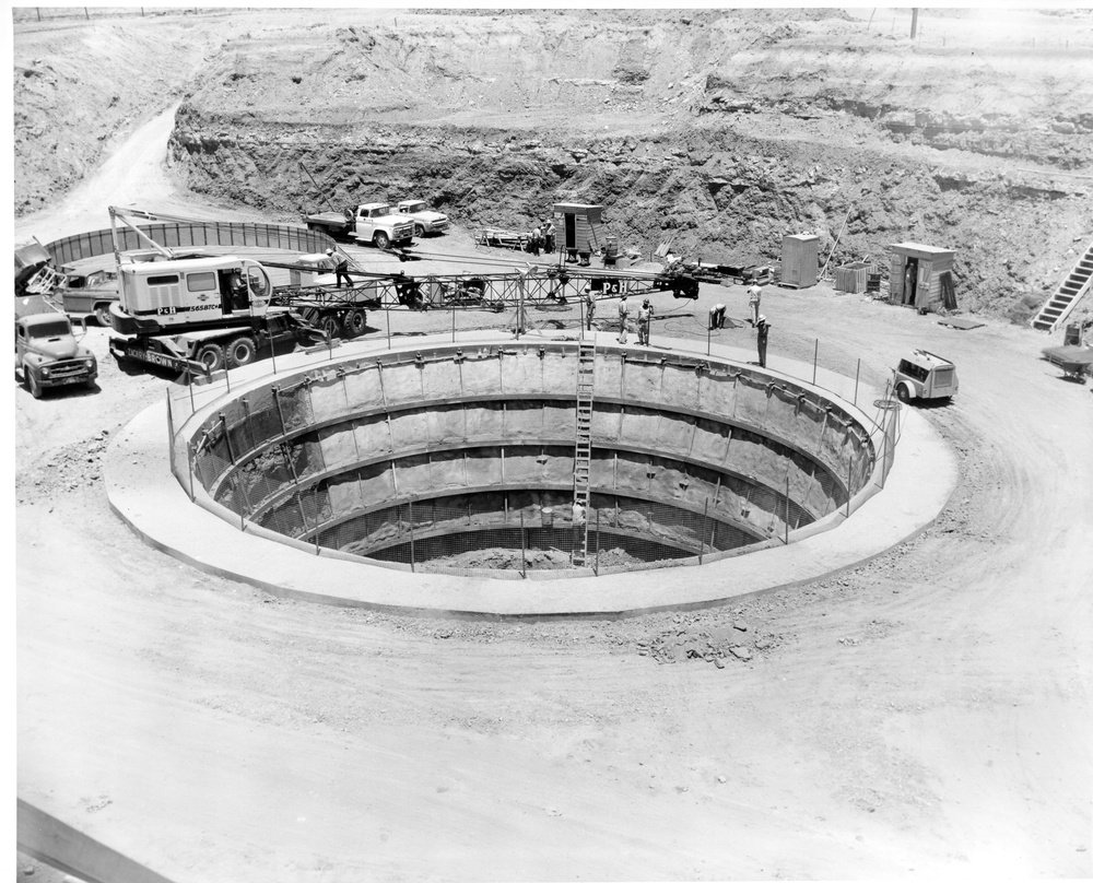 Construction of Atlas F Missile sites surrounding Dyess Air Force Base in the early 1960's