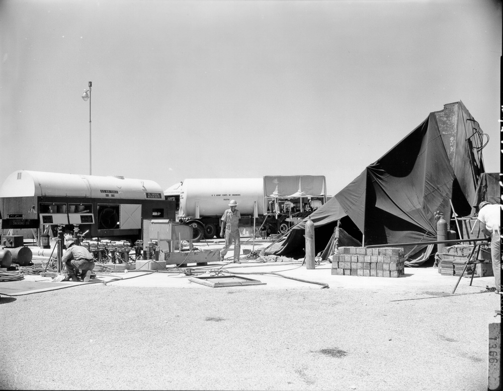 Construction of Atlas F Missile sites surrounding Dyess Air Force Base in the early 1960's