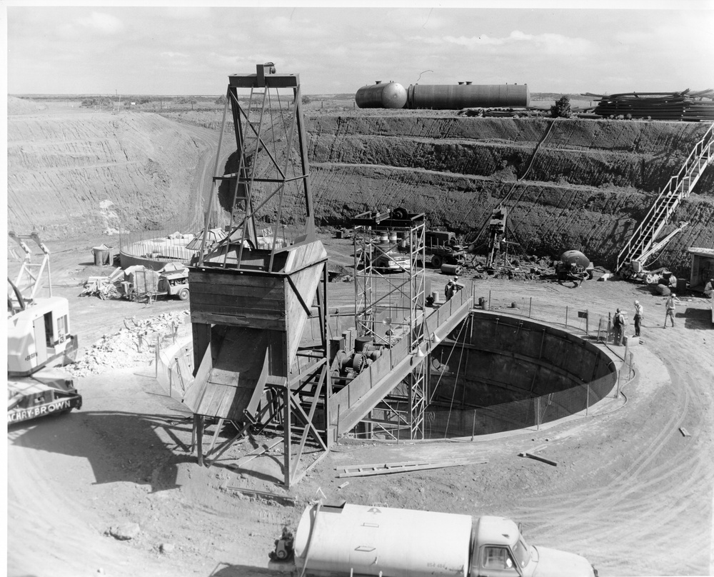 Construction of Atlas F Missile sites surrounding Dyess Air Force Base in the early 1960's