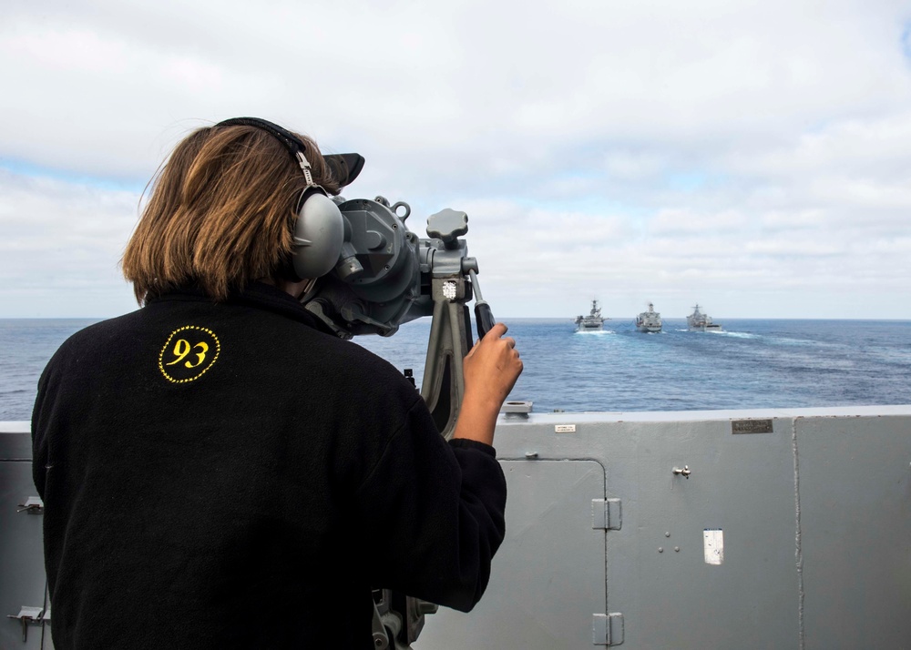 USS Somerset Underway Replenishment with USNS Yukon